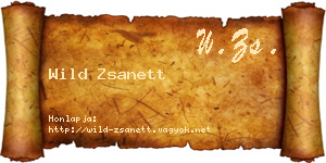 Wild Zsanett névjegykártya